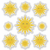 Ventilatorzonszonnen, op maat gesneden, vinylStick Sticker (Voorkant)