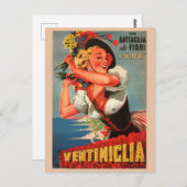 Ventimiglia, Italië Vintage Travel Briefkaart (Voorkant / Achterkant)