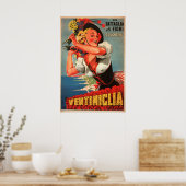 Ventimiglia, Italië Vintage Travel Poster (Keuken)