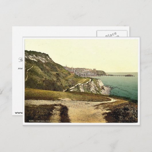 Ventnor, cliff walk, Isle of Wight, England Briefkaart (Voorkant / Achterkant)