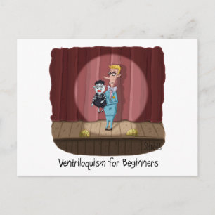 Ventriloquisme voor Beginners Briefkaart