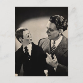 Ventriloquist Dummy-Briefkaart Briefkaart