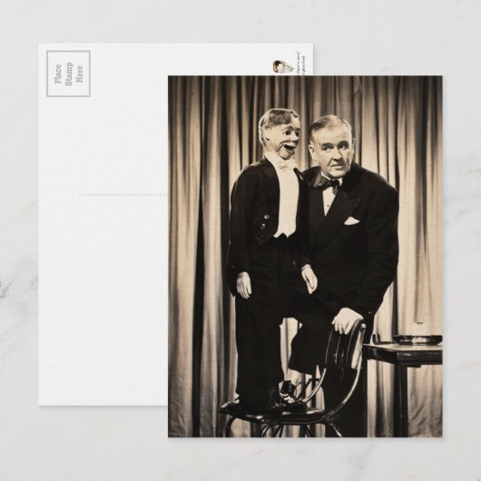 Ventriloquist Dummy-Briefkaart Briefkaart (Voorkant / Achterkant)