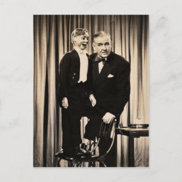 Ventriloquist Dummy-Briefkaart Briefkaart
