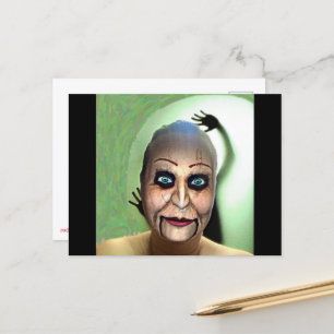 Ventriloquist Dummy Self Portret Briefkaart