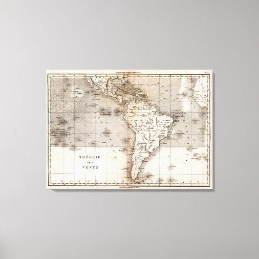 Vents Amerique Canvas Afdruk (Voorkant)