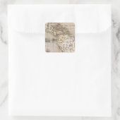 Vents Amerique Vierkante Sticker (Tas)