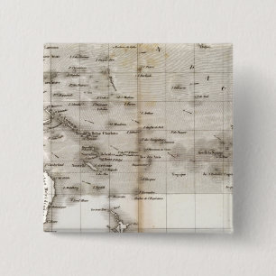 Vents Ocean Pacifique Vierkante Button 5,1 Cm