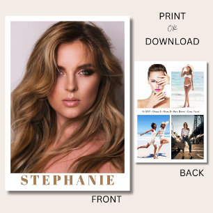Ventura 5 Model Comp Card Naam en Statistieken Kaart