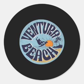Ventura Beach  Ronde Sticker