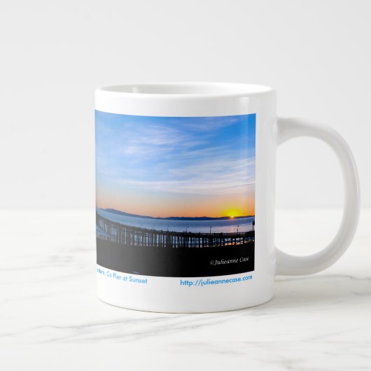Ventura, Ca Pier Sunset 15 oz Mok (Rechts)
