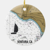 Ventura CA Sailing Keramisch Ornament (Achterkant)