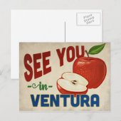 Ventura California Apple - Vintage Travel Briefkaart (Voorkant / Achterkant)