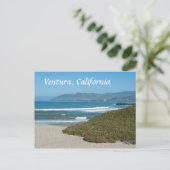 Ventura, California Pacific en Beach Briefkaart (Staand voorkant)