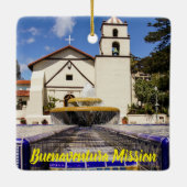 Ventura Caloifornia kerstornament Keramisch Ornament (Achterkant)