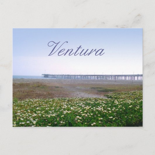 Ventura Dunes en Pier Travel Briefkaart (Voorkant)