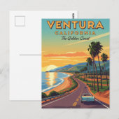 Ventura Golden Coast, Californië Briefkaart (Voorkant / Achterkant)