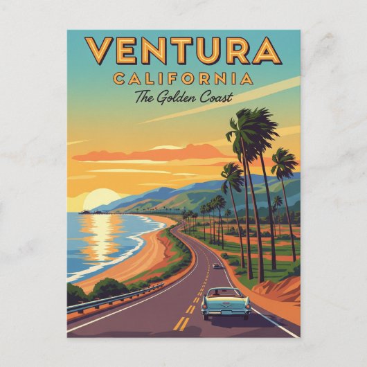 Ventura Golden Coast, Californië Briefkaart (Voorkant)