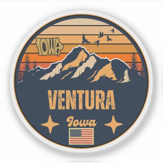 Ventura, Iowa Sticker (Voorkant)