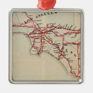 Ventura, Los Angeles, San Bernardino, Sinaasappel Metalen Ornament