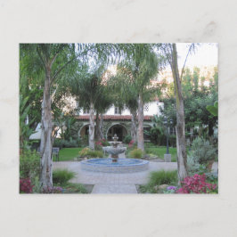 Ventura Mission Garden en fontain Briefkaart