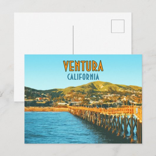 Ventura Pier Beach California  Briefkaart (Voorkant / Achterkant)