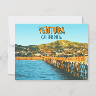 Ventura Pier Beach California Flat Kaart