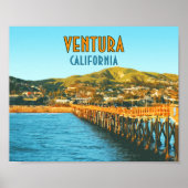Ventura Pier Beach California  Poster (Voorkant)