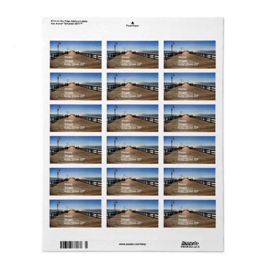Ventura Pier Etiket (Full Sheet)