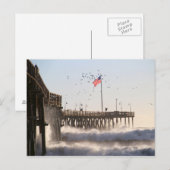 Ventura Pier Waves | El Nino Briefkaart (Voorkant / Achterkant)