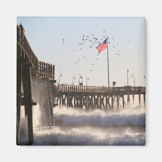 Ventura Pier Waves | El Nino Magneet (Voorkant)