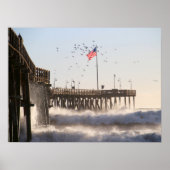 Ventura Pier Waves | El Nino Poster (Voorkant)