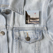 Ventura Pier Waves | El Nino Vierkante Button 5,1 Cm (In situ)