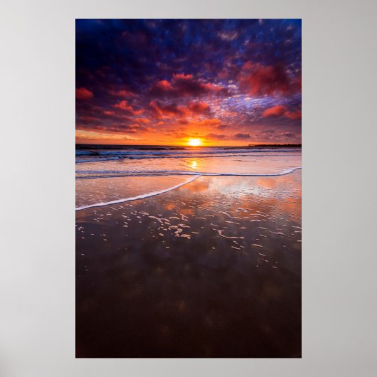 Ventura State Beach at Sunset Poster (Voorkant)