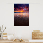 Ventura State Beach at Sunset Poster (Keuken)