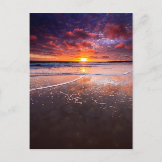 Ventura State Beach bij zonsondergang Briefkaart (Voorkant)