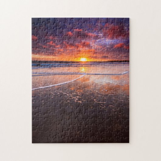 Ventura State Beach bij zonsondergang Legpuzzel (Verticaal)