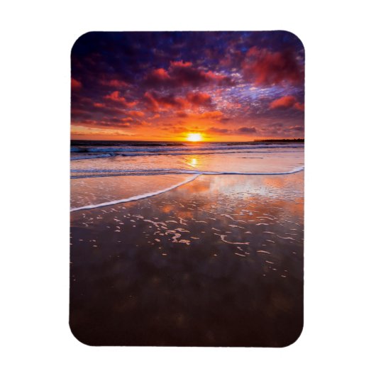 Ventura State Beach bij zonsondergang Magneet (Verticaal)
