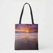 Ventura State Beach bij zonsondergang Tote Bag (Voorkant)