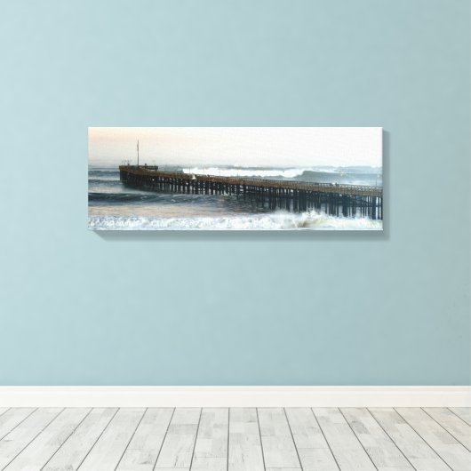 Ventura Storm Pier Canvas Afdruk (Insitu (Houten vloer))