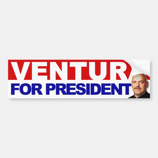 Ventura voor President - Basic Red en Blue Bumpersticker (Voorkant)