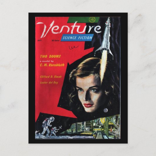 Venture - 1958.7_Pulp Art Briefkaart (Voorkant)
