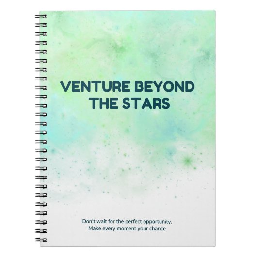 Venture Beyond the Stars Notitieboek (Voorkant)