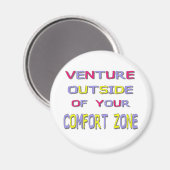 Venture buiten uw (witte) Magnet van de Comfort Zo (Voorkant / Achterkant)
