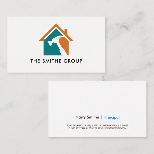 Venture Capitalist | Bedrijfsleven | Hammer Home L Visitekaartje (Voorkant / Achterkant)