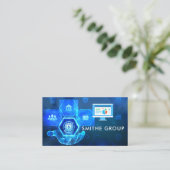 Venture Capitalist | Bedrijfsleven | Tech achtergr Visitekaartje (Staand voorkant)