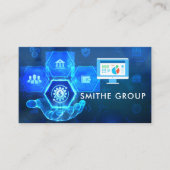 Venture Capitalist | Bedrijfsleven | Tech achtergr Visitekaartje (Voorkant)