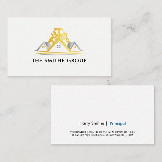 Venture Capitalist | Corporate | Construction Visitekaartje (Voorkant / Achterkant)