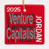 Venture Capitalist Extraordinaire CUSTOM Keramisch Ornament (Voorkant)