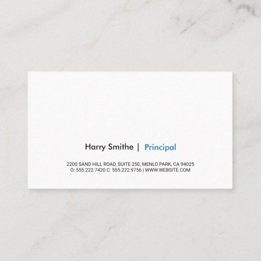 Venture Capitalist | Ondernemingen | Logo van herk Visitekaartje (Achterkant)